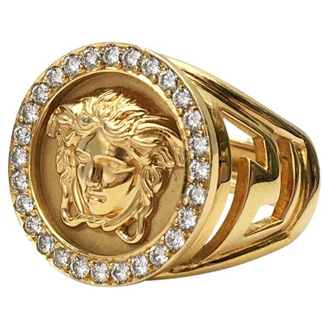 18k versace ring|versace wedding ring.